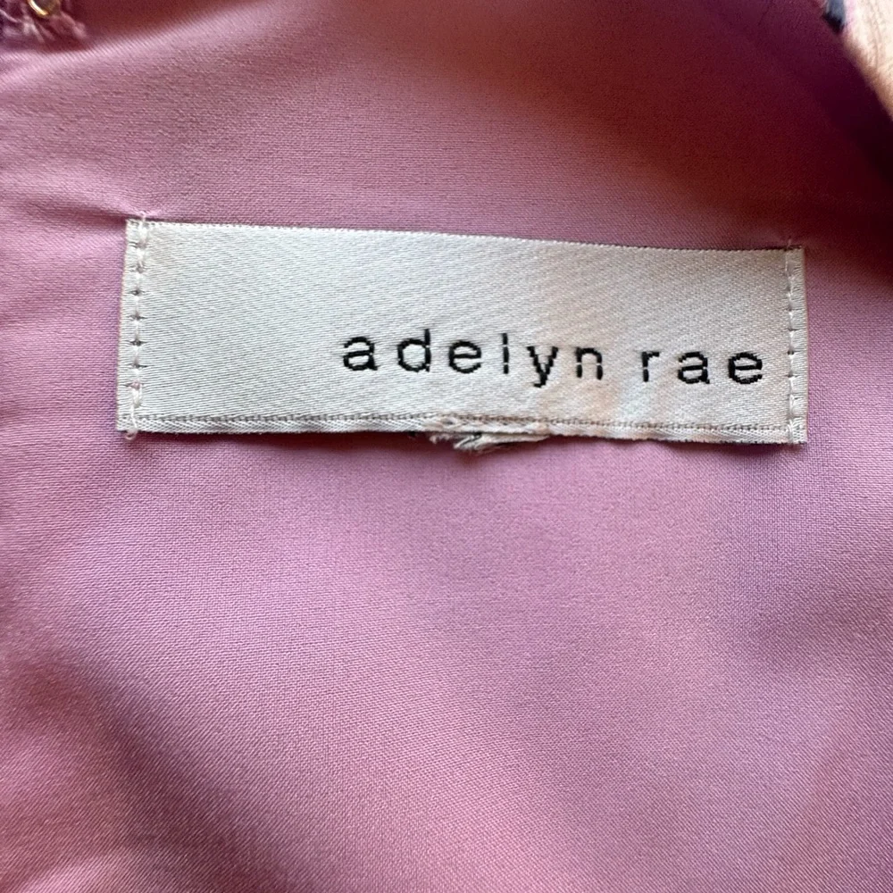 Adelyn Rae Floral, Short-Sleeve, Ruched, Viscose Dress - Picture 4 of 5